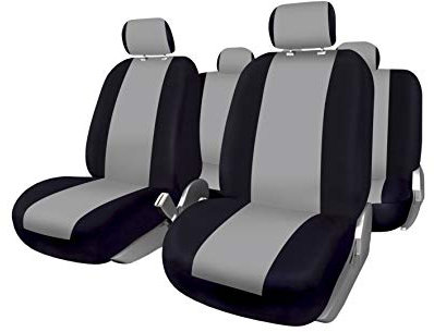 BC CORONA FUK10410 Set Komplette Autositzbezüge Sevilla, Schwarz/Grau