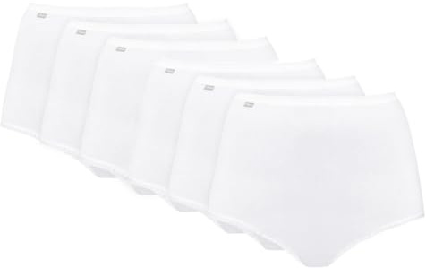 Playtex Femme Lot de culottes Maxi Coton Stretch Culotte, Blanc, 4XL