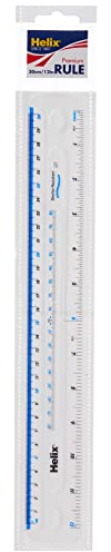 Helix 12 inch 30cm Premium Shatter Resistant Ruler