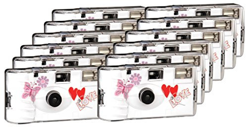 TopShot Red Love Hearts pour 27 Photos avec Flash (Lot de 12)