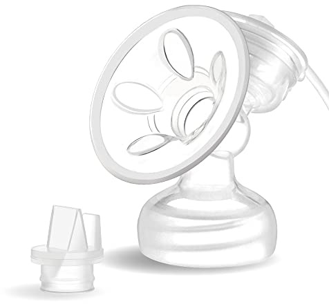 Maymom Milchpumpen-Teile Compatibili con Philips Avent Comfort SCF332/334, einseitig; inkl. Flansch, Ventil, Schlauch, Massagekissen, Saugmembran und Kappe; nicht original