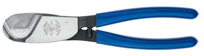 Klein Tools 63030 Kabelschneider, hergestellt in den USA, Koaxialkabelschneider schneidet bis zu 2,5 cm Aluminium- und Kupfer-Koaxialkabel mit Einhandschere
