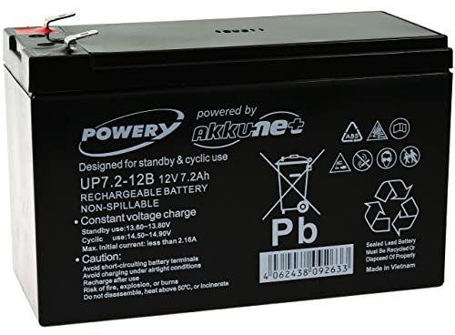 Powery Batería de Gel para SAI APC Back-UPS ES700