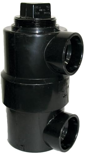 NIBCO Fig No 5891, 1-1/2 in. x 3 in. x 6 in. ABS DWV Swivel Drum Trap Hub x Hub x Cleanout with Plug