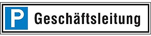 FORMAT 4044589016362 – Parkplatzschild 520 x110 mm Alu. g-leit.
