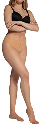 Ulla Popken Strumpfhose 3er Helanca, Medias para Mujer, Beige (Teint 26), 2XL