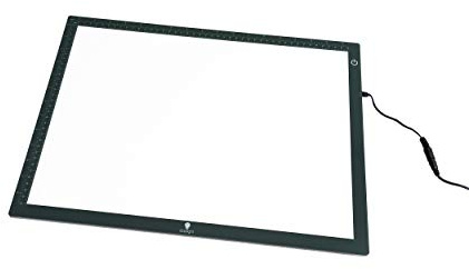 daylight Wafer LED Leuchtplatte – Ultraflaches A3-Format (48 x 36 cm) mit dimmbaren LEDs – Ideal zum Zeichnen, Quilten, Sticken, Nähen & Basteln – 0,8 cm dünn mit gleichmäßiger Ausleuchtung