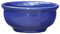 Hentschke Keramik Pflanztopf/Pflanzkübel frostsicher Ø 40 x 19 cm, Effekt blau, 011.040.64 Blumenkübel für Draußen + Innen - Made in Germany