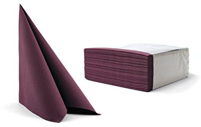 Alvotex Airlaid Servietten 40x40cm 50/1 - PLUM (662)