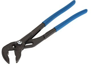 GEDORE Tenaza pico loro, Alicates pico loro, Anchura de sujeción de hasta 44 mm, Posición fija con botón, Seguro antipellizcos, Plana, Cromada, 142 12 TL