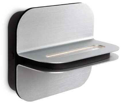 Philips myLiving Patra LED Wandleuchte, 2-flammig, aluminium 332574816