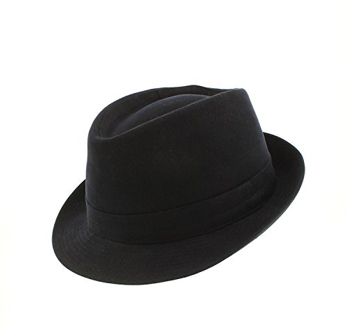 Votrechapeau Alvito - Sombrero Trilby, ala pequeña negro 57 cm