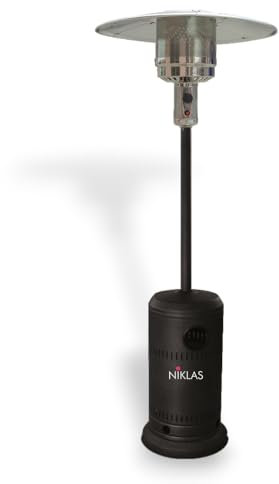 Bcalpe HMXD-A - Estufa Gas Exterior, 46 x 46 x 225 cm, Color Negro