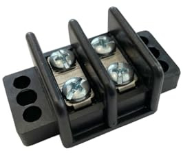 Ideal 89-202 Terminal Strips, Philslot Zinc Plated Steel, 2 Poles, 22 to 10 AWG