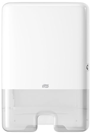 Tork Xpress Spender für Multifold Papierhandtücher 552000, Elevation Design - H2 Handtuchspender für Falthandtücher zur Einzelblattentnahme, schlankes Design, weiß