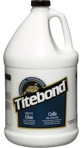 Titebond Professional White Wood Glue 1 Gal. – Fast-Setting, Strong PVA Adhesive for Crafts & Porous Materials, Clear-Drying, Finish-Safe, Easy Water Cleanup – 15026