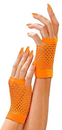 W WIDMANN MILANO Party Fashion - Fingerlose Netzhandschuhe, 80er Jahre, Karneval, Mottoparty