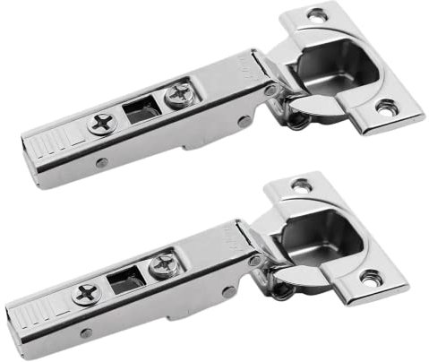 Blum - Charniere de meuble pour ouverture a 110 degres-pour porte jumelee demi recouvrement - Réf..71T3650 - Type de boitier.A VISSER -