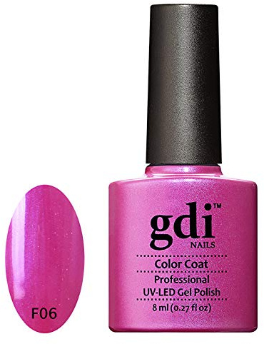 GDI Nails - F06 Fuchsia Crazy - Opalescent Magenta Pink Shade With Subtle Shimmer Effect - UV LED Soak Off Gel Nail Polish Varnish - Classic Range - 8ml - ***REQUIRE UV/LED LAMP TO CURE DRY GEL POLISH***