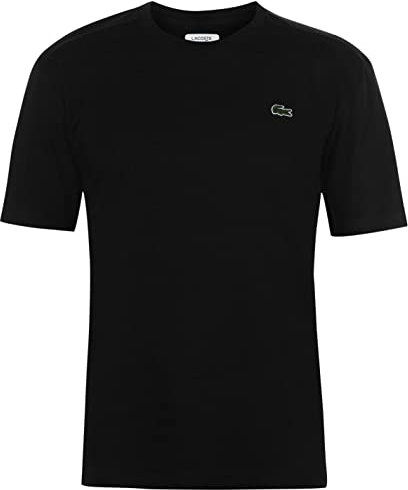 Lacoste Herren T-Shirt Rundhals TH2038, Männer Basic Tshirt,Tee,Regular Fit,Schwarz,3 (S)