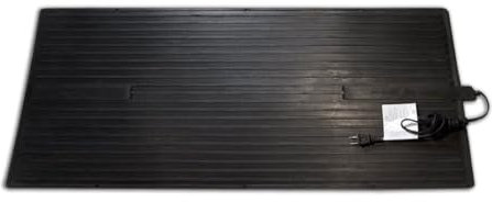 Cozy Products Super Foot Warmer, Portable Heated Rubber Mat, Ideal Space Heater for Home, Office, Garage, and Car, 135 Watts, Black, 36.5 x 16 x 0.25