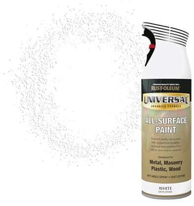 Rust-Oleum 400ml Universal Spray Paint - Satin White