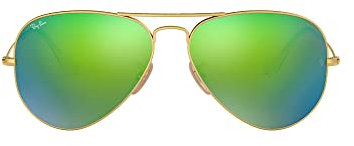 Ray Ban Unisex Sonnenbrille Aviator, Gr. Large (Herstellergröße: 55), Gold (gold 112/19)