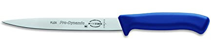 F. DICK ProDynamic Filetiermesser (Klingenlänge 18 cm, Küchenmesser, Klinge X55CrMo14 Stahl, Härte 56°, Messer, Filiermesser für Fisch + Fleisch) 85980182-12, Blau