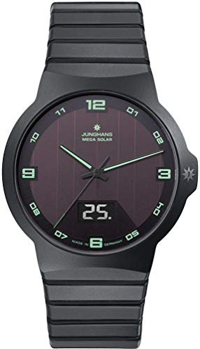 JUNGHANS Funk-Solar Herrenuhr Force Keramik 18/1436.44