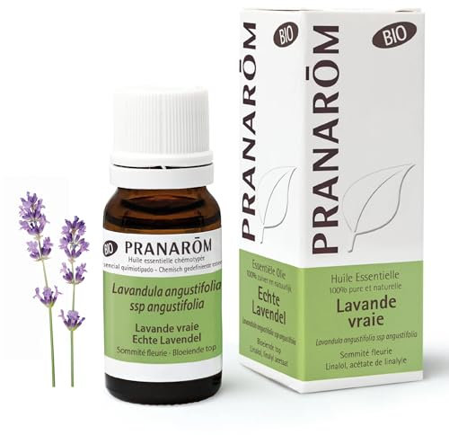 PRANAROM - Lavanda Orgánica - Aceite Esencial Quimiotipado - Sueño y Estrés - 100% Puro y Natural - HECT - 10ml