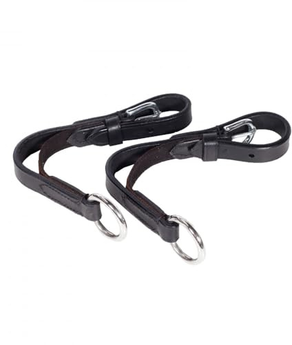 HORZE Insertos para Riendas, Suaves, Negro,
