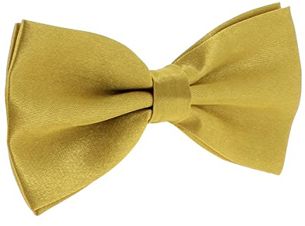 cravateSlim Noeud Papillon Doré - Noeud Papillon Homme Couleur Uni - Accessoire Chemise et Costume - Mariage, Cérémonie
