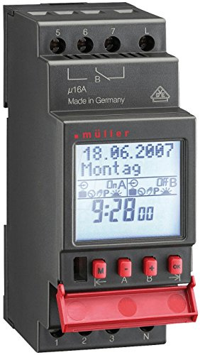 Müller SC 28.11 pro4 230V 50-60Hz Hutschienen-Zeitschaltuhr Digital 230V 16A/250V