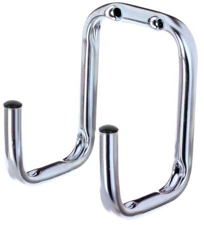 Alberts 802240 - Gancio da parete, disponibile in diversi modelli, doppio angolo, zincato galvanicamente blu, diametro Ø 12 mm, 115 x 80 x 90 mm