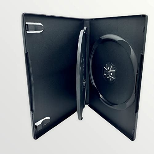 Lot de 10 Boîtiers DVD CD Blu-Ray 3 Disques Noir 14 mm – Dragon Trading – Étuis Triple Disc avec Jaquette Extérieure – Rangement et Protection Standard