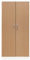 Gürkan 100113 Stahlschrank weiß/buche