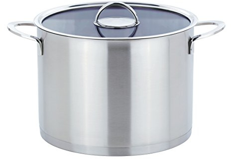 GSW 893268 Elegance Alleskocher mit Glasdeckel 26cm / ca. 10,0 Liter, Edelstahl, Silber, 26 cm, 2-Einheiten, 40 x 27,5 x 21,5 cm