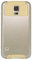 MPG Bumper Hülle für Samsung Galaxy S5 Handyhülle Schutzhülle Case Cover, Robust, Stoßfest, Dual Layer, Gold
