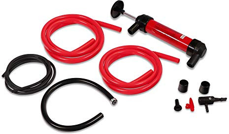 Streetwize SWSP Multipurpose Syphon Pump - 16? Air Pressure Hose & 2? x 51? Fluid Transfer Hose - Liquid, Air Pump for Cars, Household, Automotive Use