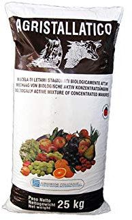 Engrais en granulés (Agristallatico) 3,8 mm (25 kg), engrais pour plantes et fleurs