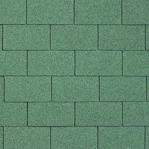 30er Pack Dachschindeln Rechteck Grün 30x 3 m² = 90 m²