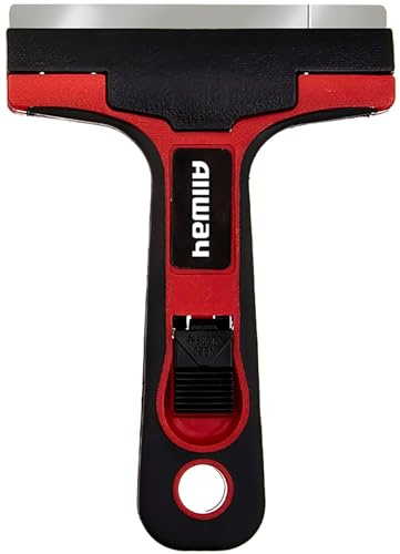 ALLWAY GTS Soft-Grip Glass & Tile Scraper, 4″