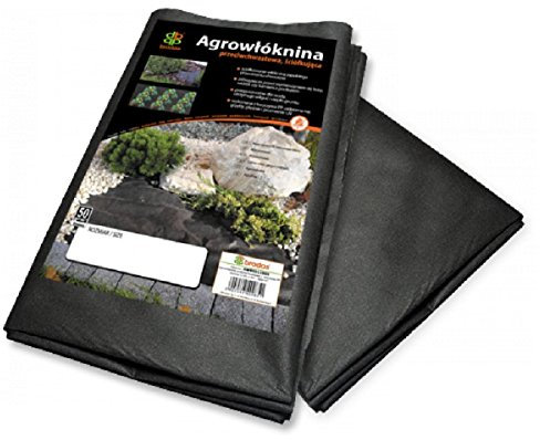 Telo di vello per pacciamatura 1,6 x 5 m, 50 g/ m², tessuto-non tessuto nero