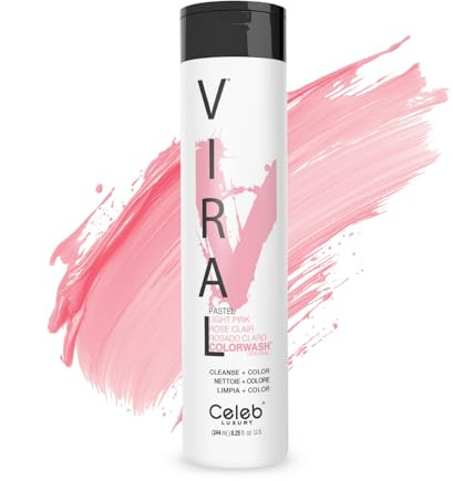 Celeb Luxury Pastel Light Pink Colorwash Cleanse and Color Shampoo 244ml