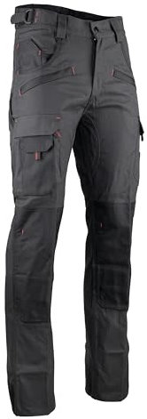 LMA WORKWEAR 1880 - Pantalon de Travail Renforcé avec Poches Genouillères - 1261 Argile - Bicolore, Multipoches, Ultra-Résistant - Idéal BTP, Industrie, Artisanat - Taille 50/Entrejambe 83