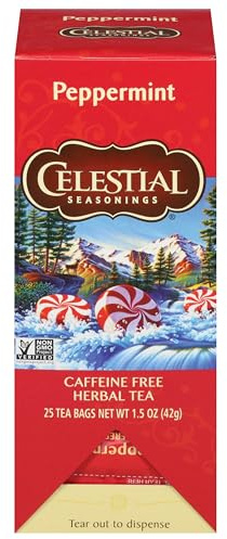 Celestial Seasonings Peppermint Herbal Tea 25 Tea Bags