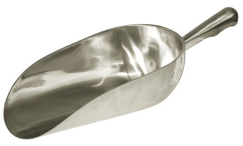 Kerbl 29796 Aluminium -Abwiegeschaufel 900 g, runde Ausführung