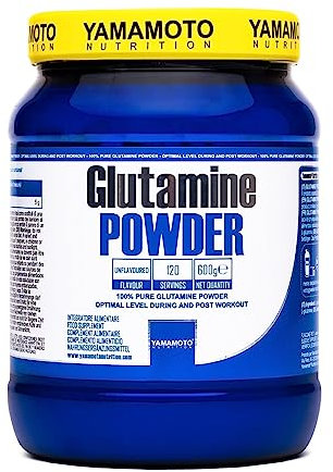 YAMAMOTO NUTRITION Glutamine POWDER integratore a base di purissima L-GLUTAMMINA in polvere 600 grammi