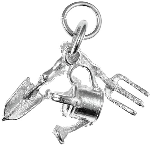 Gardening Tools Equipment 925 Sterling Silver Charms for Bracelets Necklaces for Women - Fit European Link Charm Bracelet Necklace - Women's Charms - Slider Dangle Charm
