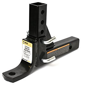 MAXXHAUL 70067 Trailer Hitch - 8-Position Adjustable Ball Mount Tow Hitch - 5000 lbs. GTW Capacity, Black